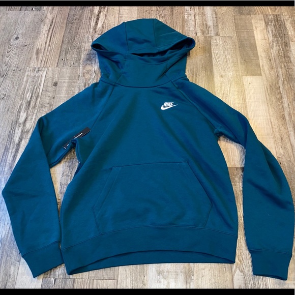 nike blue and white hoodie